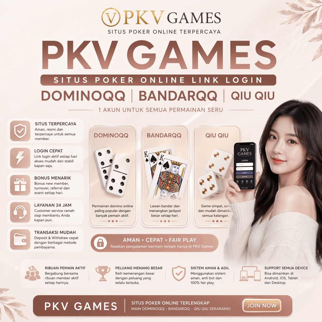 Pkv Games | Situs Poker Online Link Login DominoQQ | BandarQQ | Qiu Qiu